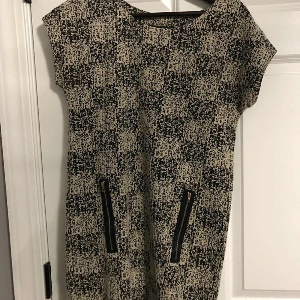 Black Checkered Luna Dress